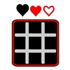 Heart Tic Tac Toe Board with Pieces