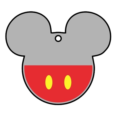Mouse Head Male Ornament 4.5"
