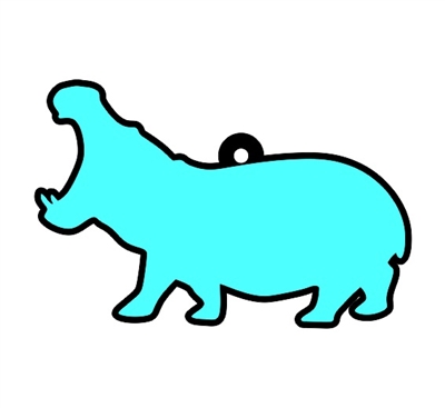 Hippo Ornament 5"