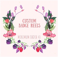 Custom Badge Reel With Vinyl Cut File