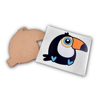 Toucan 3" With Vinyl Decal Set