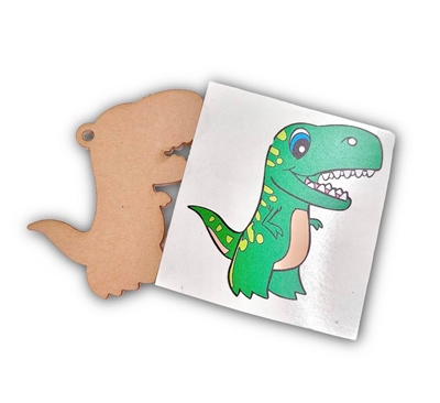 Dinosaur 3" With Vinyl Decal Set