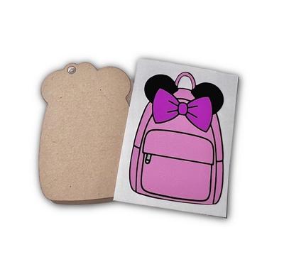 2" Mouse Backpack (Pink with Bow)