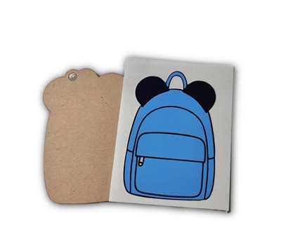 2" Mouse Backpack (Blue No Bow)