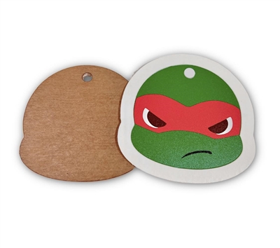 2" Turtle Face - Red (Raphael)