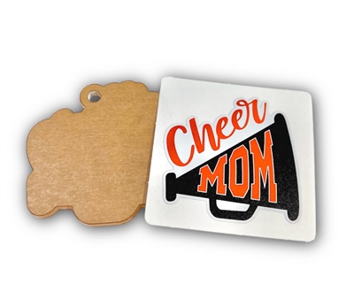 2" Cheer Mom (Orange)