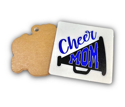 2" Cheer Mom (Blue)
