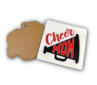 2" Cheer Mom (Red)
