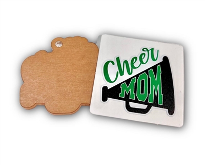 2" Cheer Mom (Green)