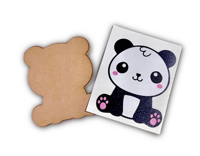 Badge Reel Sitting Panda (NO HOLE)