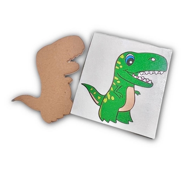 Badge Reel Dinosaur (NO HOLE)
