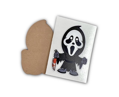 Badge Reel Ghost with Knife (NO HOLE)