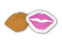 Badge Reel Pink Lips (NO HOLE)