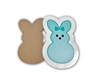 Badge Reel Bunny Front Blue (NO HOLE)