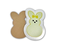 Badge Reel Bunny Front Yellow (NO HOLE)