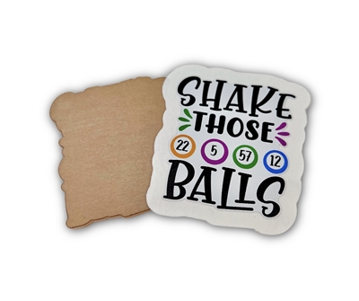 Badge Reel Shake Those Balls (NO HOLE)