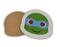 Badge Reel Turtle Face - Blue (Leonardo)  (NO HOLE)