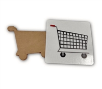 Badge Reel Shopping Cart (NO HOLE)