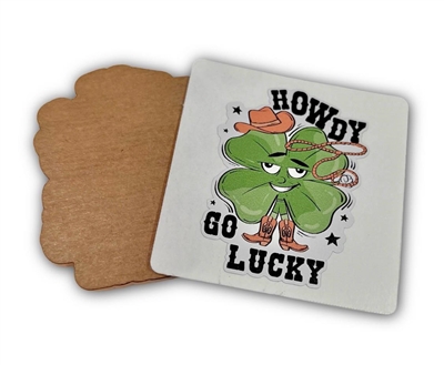 Badge Reel Howdy Go Lucky (NO HOLE)