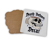 Badge Reel Death Before Decaf (NO HOLE)