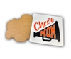 Badge Reel Cheer Mom (Orange)  (NO HOLE)