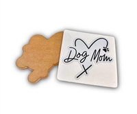 Badge Reel Dog Mom with Heart (NO HOLE)