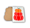 Badge Reel Stacked Pumpkins - Orange (NO HOLE)