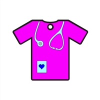 2" Scrub top / T-Shirt