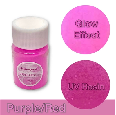 GLOW Mica Powder - Purple Red