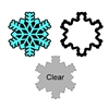 Shaker Set 2" Snowflake