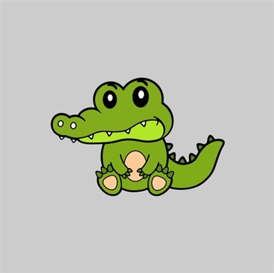 Alligator Tumbler Sticker