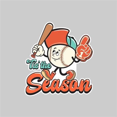 Baseball Season Tumbler Sticker