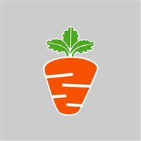 Carrot Tumbler Sticker