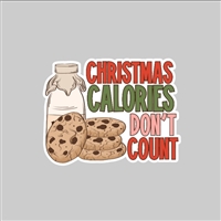 Christmas Calories Tumbler Sticker