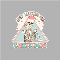 Christmas Skeleton Tumbler Sticker