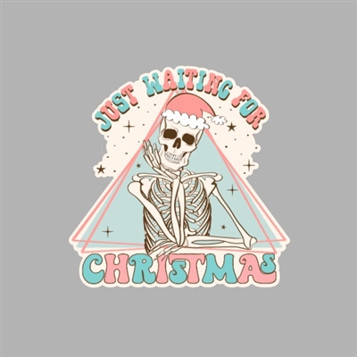 Christmas Skeleton Tumbler Sticker