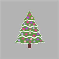 Christmas Tree Tumbler Sticker