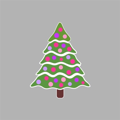Christmas Tree Tumbler Sticker