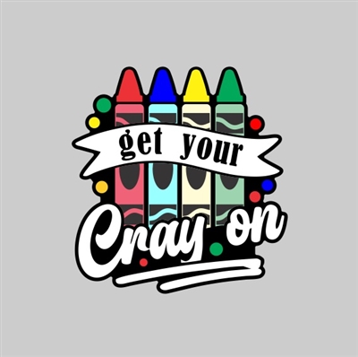 Cray On Tumbler Sticker