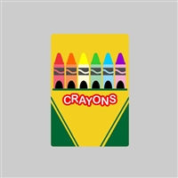 Crayons Tumbler Sticker