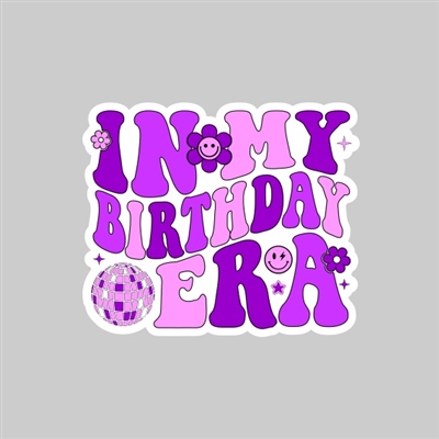 Birthday Era Tumbler Sticker