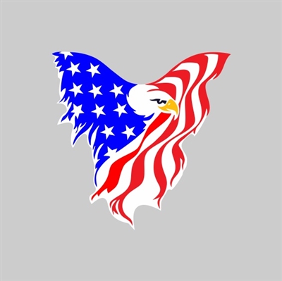 Eagle Flag Tumbler Sticker