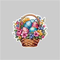Easter Basket Tumbler Sticker