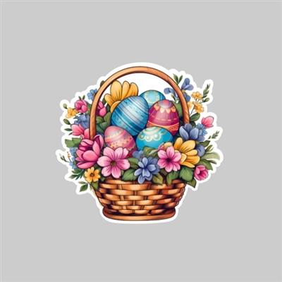 Easter Basket Tumbler Sticker