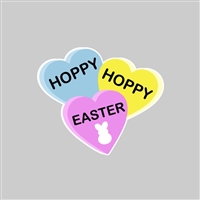 Easter Triple Hearts Tumbler Sticker
