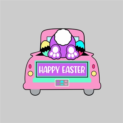 Easter Truck Bed Tumbler Sticker