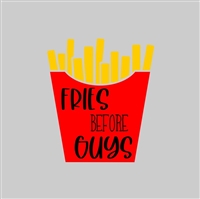 Fries Before Guys Tumbler Sticker