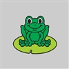 Frog in a Pond  Tumbler Sticker