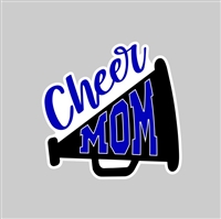 Cheer Mom (Blue)  Tumbler Sticker