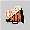 Cheer Mom (Orange)  Tumbler Sticker